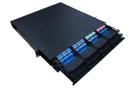 1U 96C MPO MTP LC Patch panel światłowodowy jednomodowy OM3 OM4