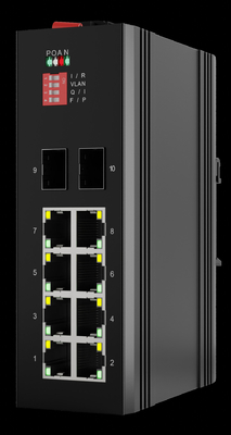 65 Seria Din Rail Industrial POE Switch Unmanagement 8 Port SFP Switch